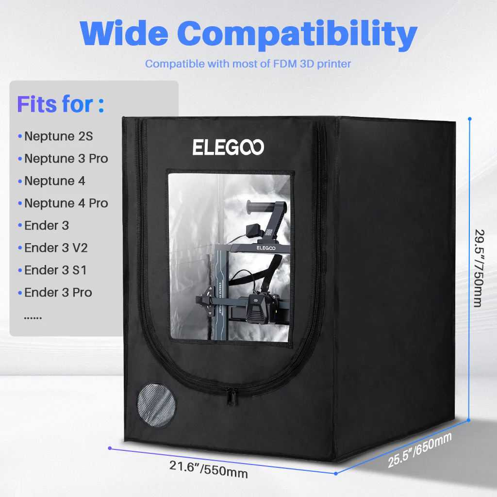 3D Printer Enclosure for Neptune 4 Pro/4/3 Pro/3/2/2D/2S - Image 3