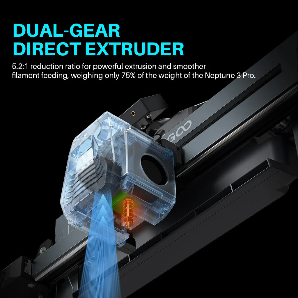 Dual-Gear Direct Extruder Kit for Neptune 4 Pro - Image 6