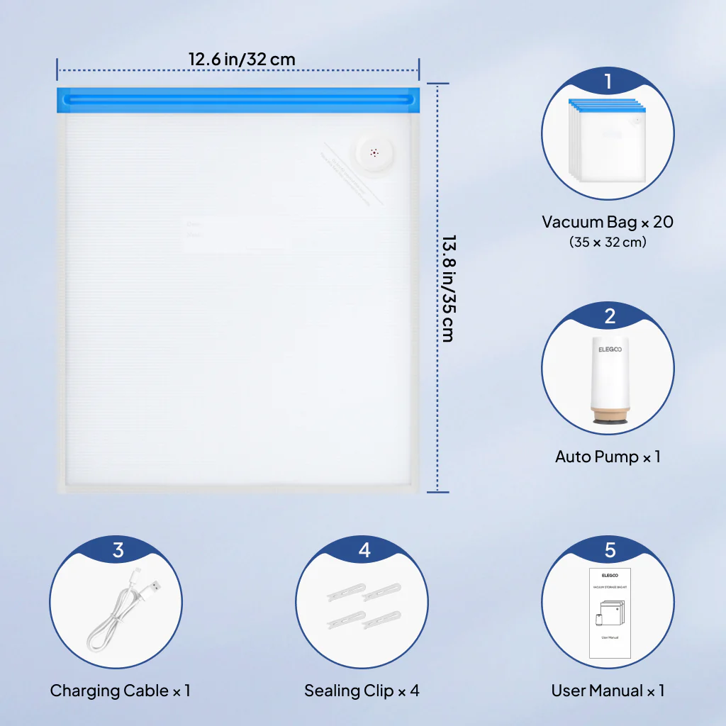 Filament Vacuum Storage Bags Kit (20 Pcs) - Image 6