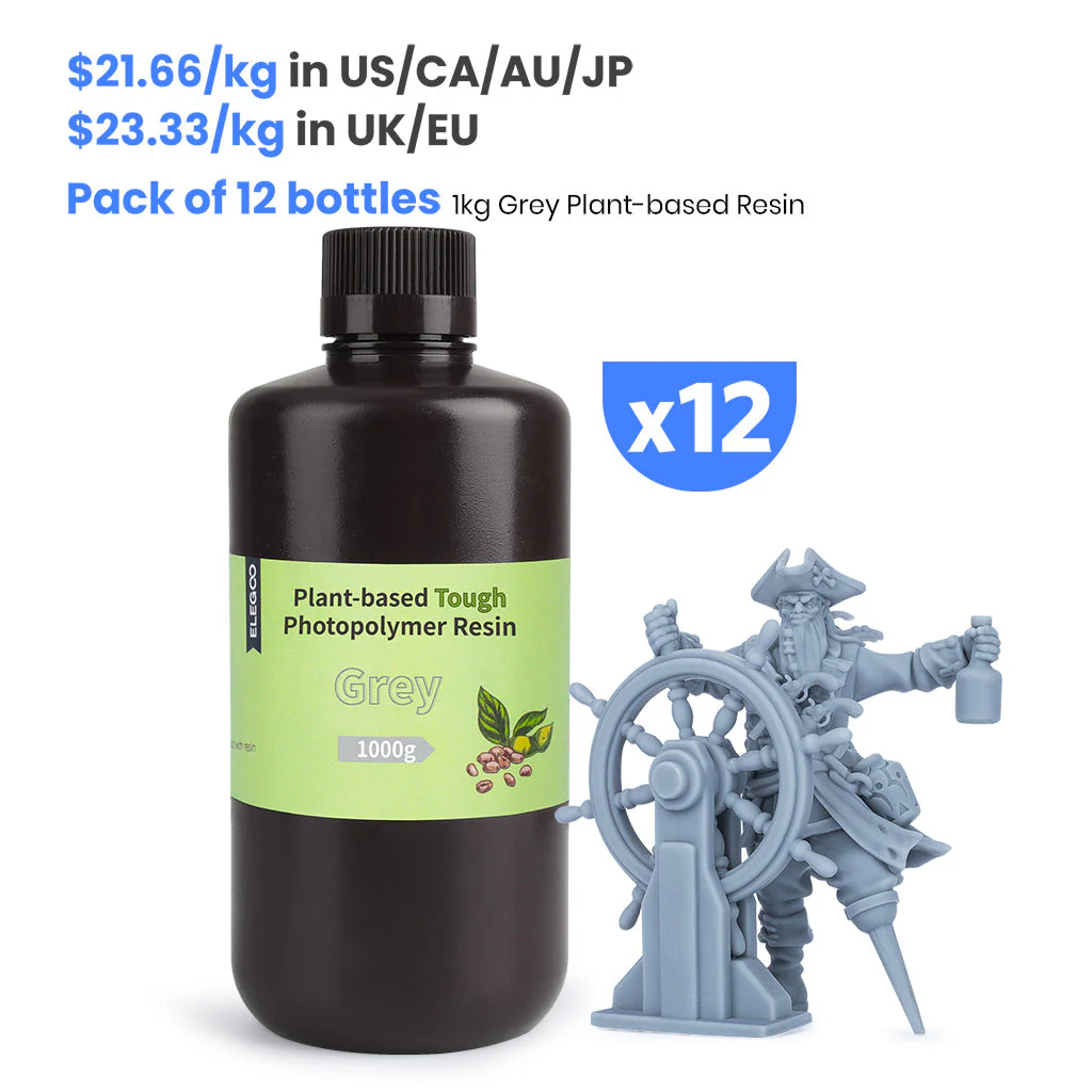 Plant-based Resin Grey 12KG - Image 2